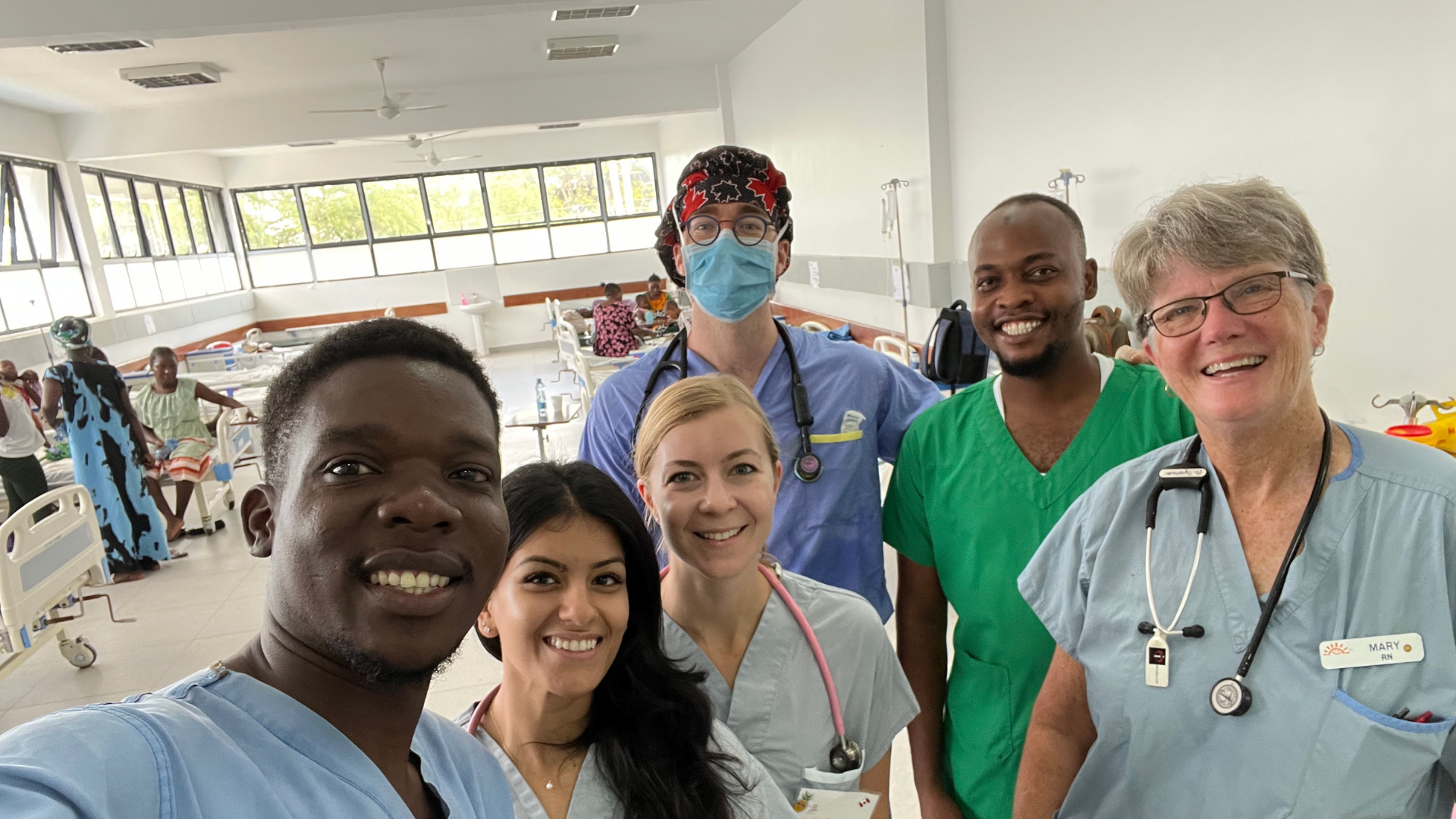 Robin Khanna wih other nurses