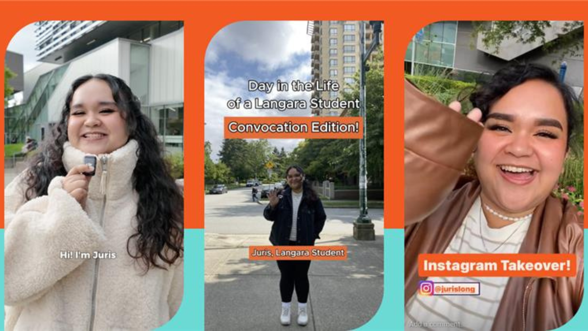 Langara social media ambassador Juris.