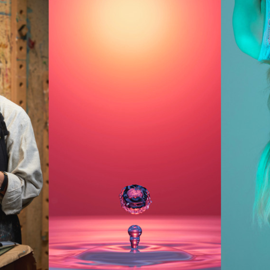 A side-by-side-by-side look at the three winning photos taken by Langara students.