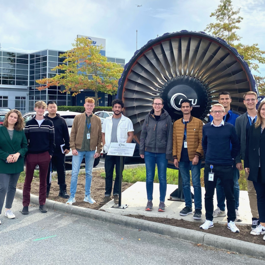 Group of supply chain practicum students