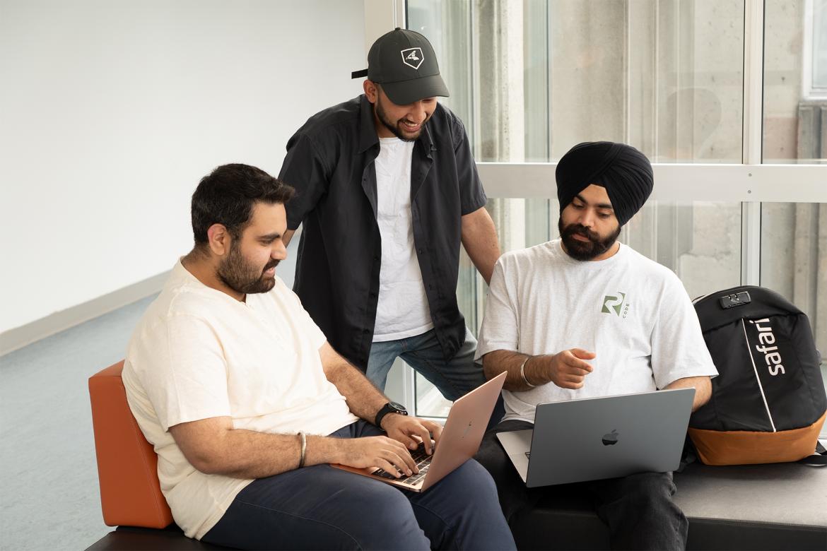 Three students from Langara’s Flexible Design & Development Program