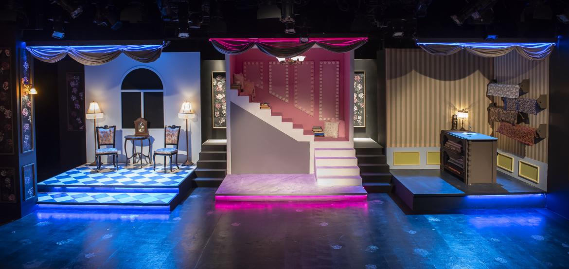 Linck & Mülhahn (2024) at Studio 58. Photo by Emily Cooper; Set Design by Starlynn Chen; Set Design Mentorship by Brian G. Ball.
