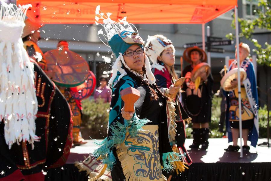 Indigenous Dance on Back-to-School Day